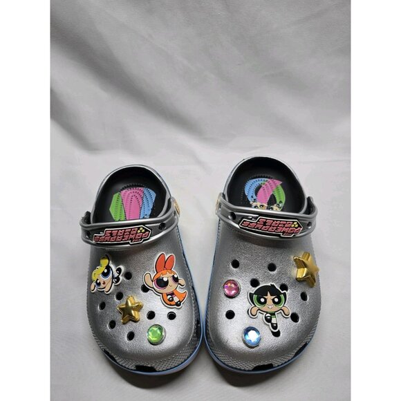 KIDS CROCS Powerpuff Girls CLASSIC CLOG Size JR 2 - Picture 11 of 14